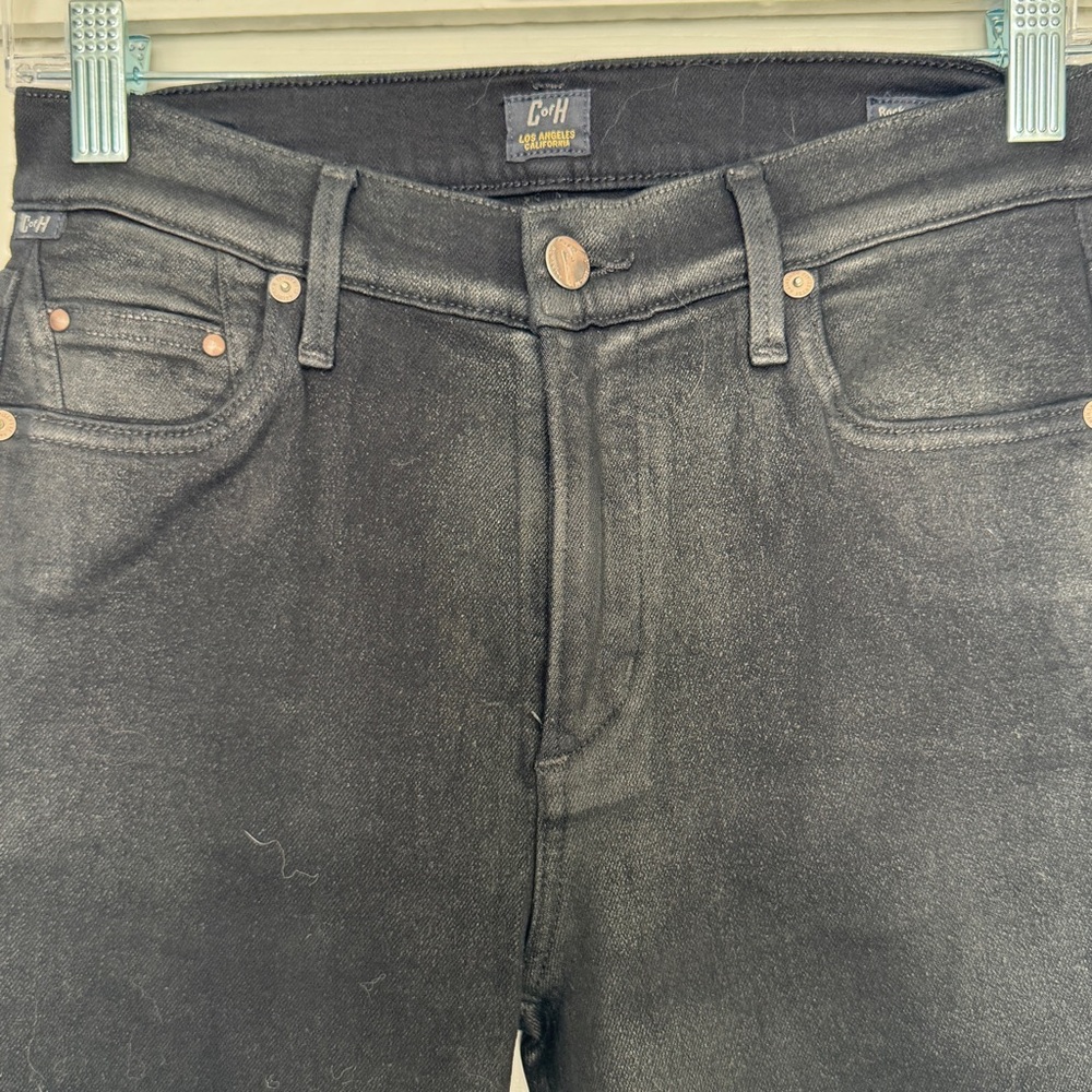 CITIZENS OF HUMANITY | Rocket slick high-rise skinny jeans BLACK SIZE 28